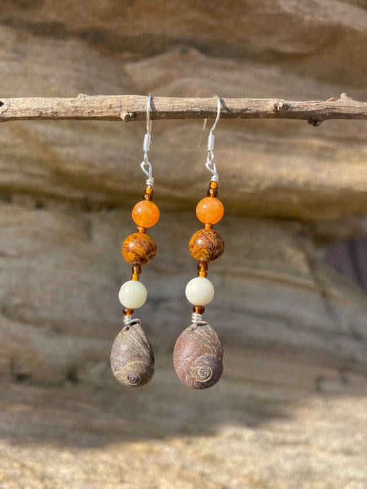 Tiger Periwinkle Earrings