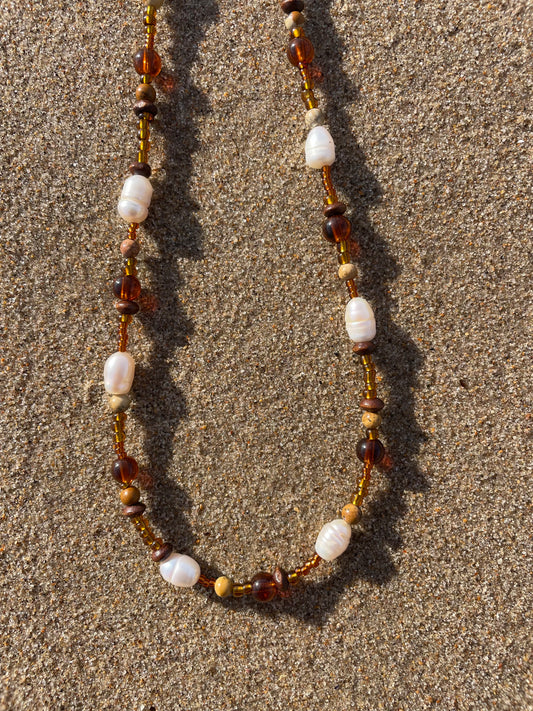 Pearly Earth Necklace