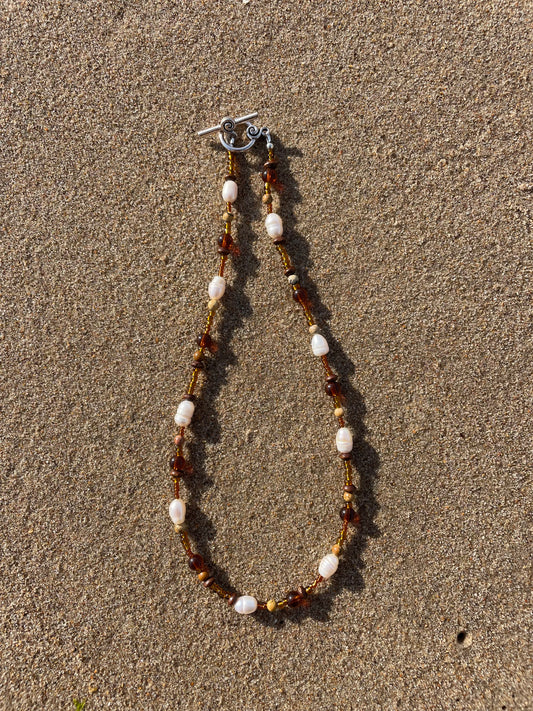 Pearly Earth Necklace