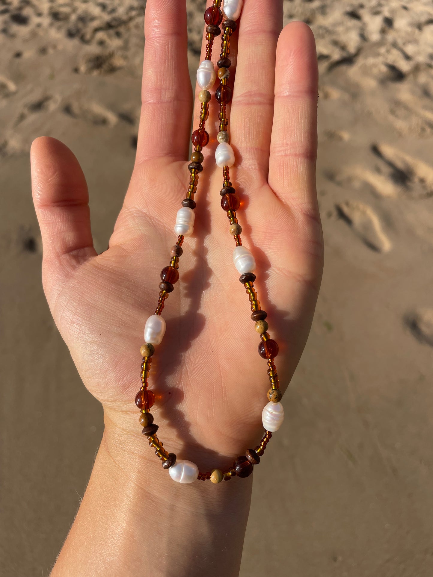 Pearly Earth Necklace