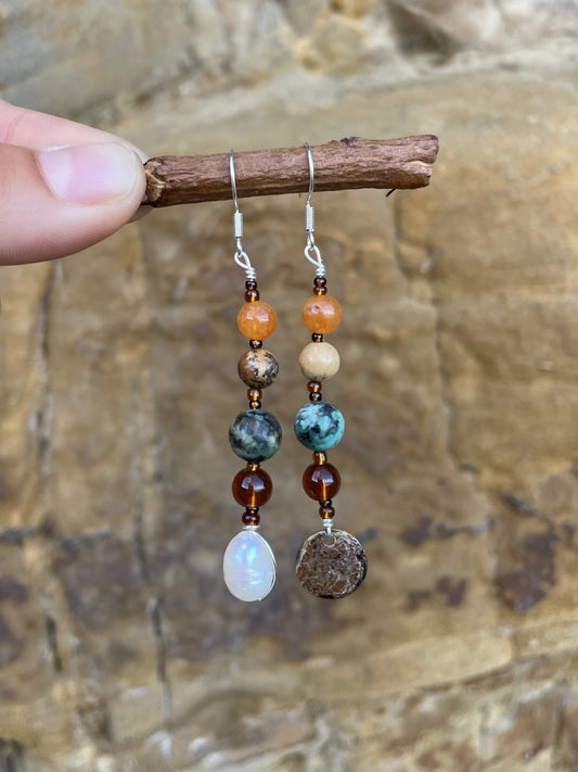 Earthy Ocean Earrings