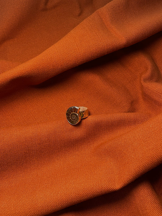 Hammered Ammonite Ring