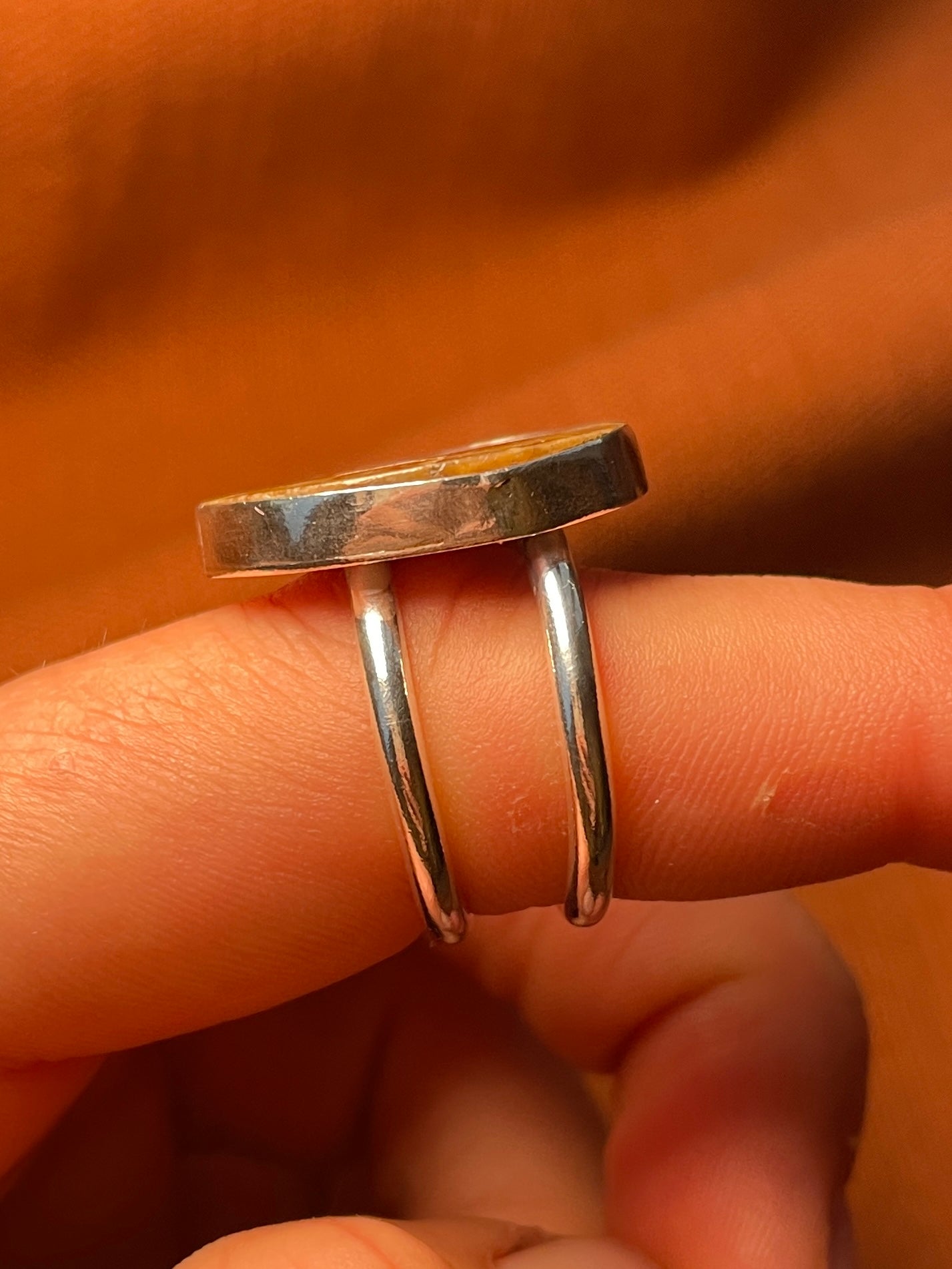 Double Banded Ammonite Ring
