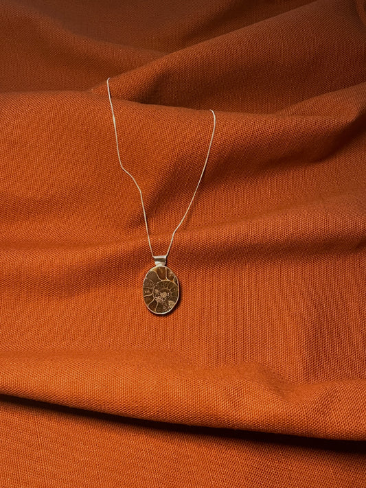 Oval Ammonite Pendant