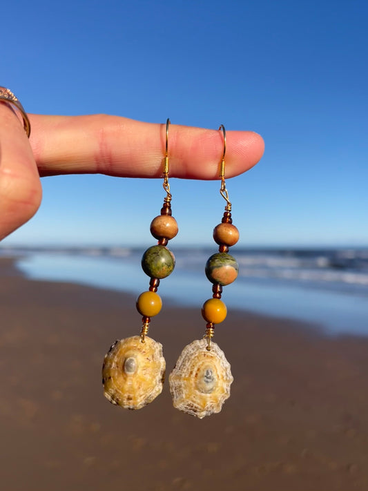 Mossy Limpet Earrings