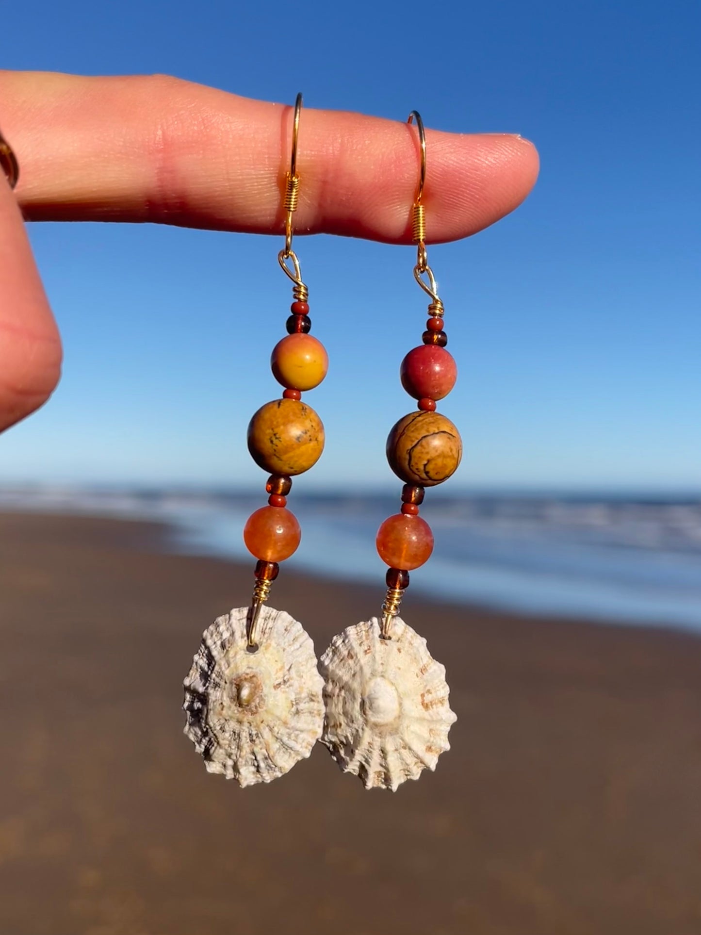 Sunset Limpet Earrings