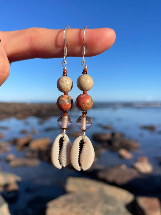 Spring Cowrie Earrings