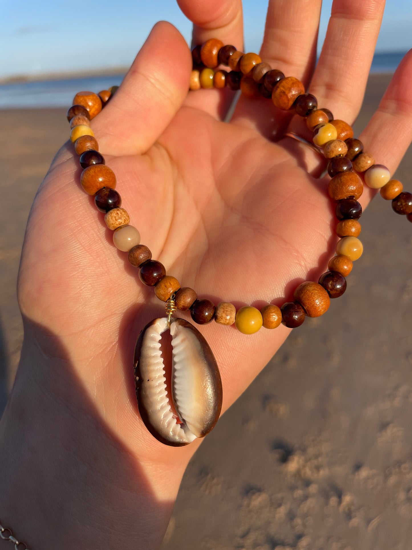 Sunrise Cowrie Necklace