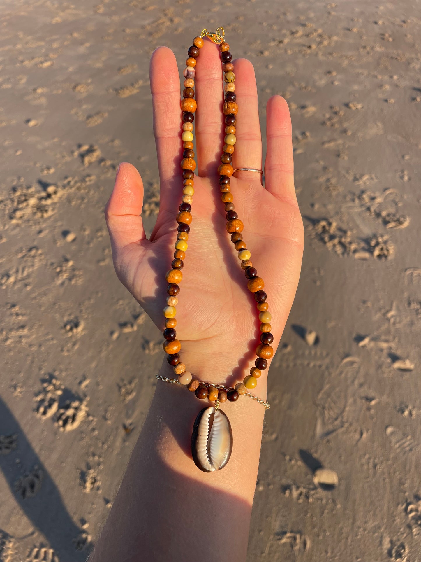 Sunrise Cowrie Necklace