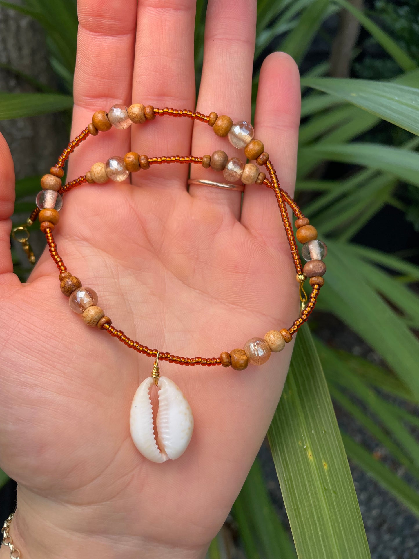 Topaz Cowrie Necklace